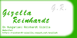 gizella reinhardt business card